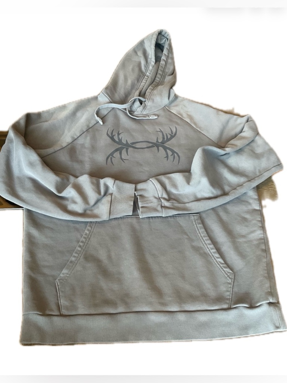 ***Under Armour ***Rival Fleece Antler Hoodie in a Slate Gray / Blue - Picture 3 of 11